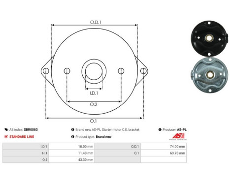 Starter motor cover, carburetor, Image 3