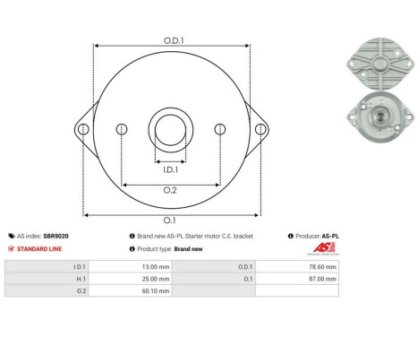 Starter motor cover, carburetor, Image 3