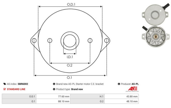 Starter motor cover, carburetor, Image 3