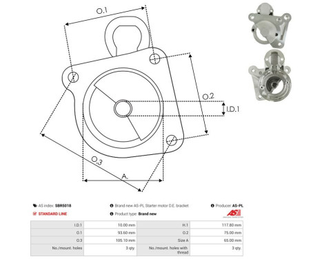 Starter motor cover, carburetor, Image 3