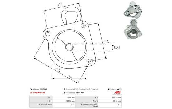 Starter motor cover, carburetor, Image 3