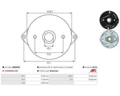 Starter motor cover, carburetor, Image 3