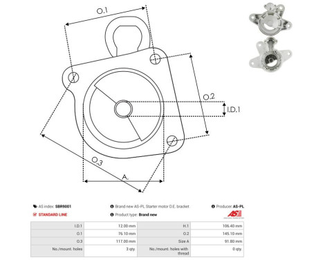Starter motor cover, carburetor, Image 3
