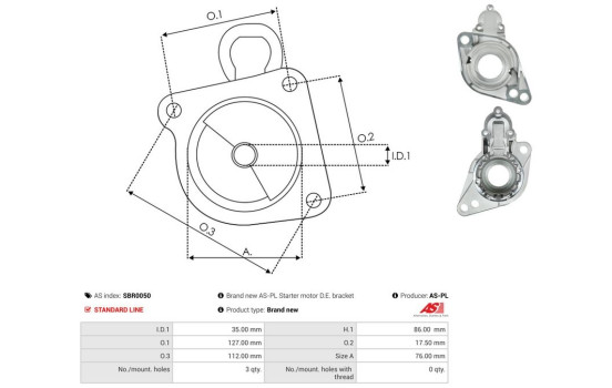 Starter motor cover, carburetor, Image 3