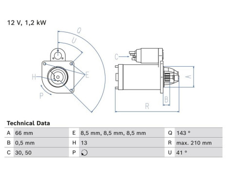 Starter 0 986 025 000 Bosch