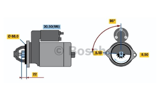 Starter 0001107098 Bosch