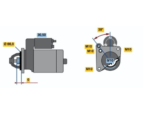 Starter 1640 Bosch, Image 2
