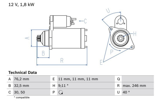 Starter 1700 Bosch