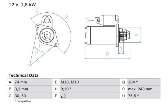 Starter 1868 Bosch