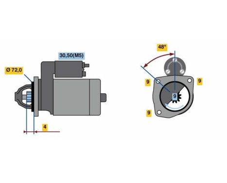 Starter 2009 Bosch, Image 2