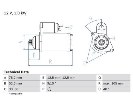 Starter 2029 Bosch