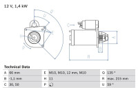 Starter 2413 Bosch