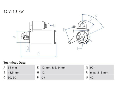 Starter 2628 Bosch