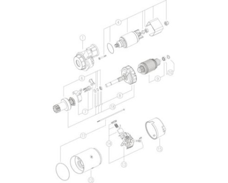 Starter Agco 3.2 kw, Image 2