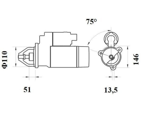Starter Daf 4.0 kw, Image 2