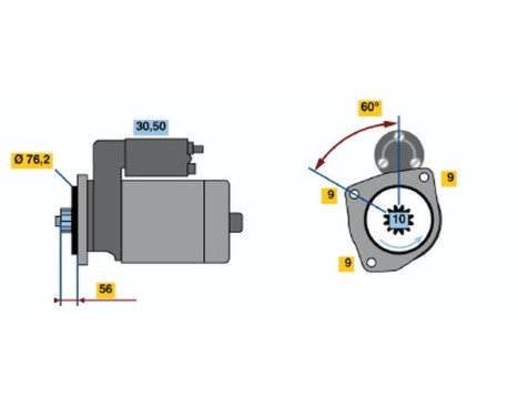 Starter DB(L)12V2,0KW Bosch, Image 5