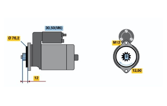 Starter DB(R)12V1,7kW Bosch, Image 5