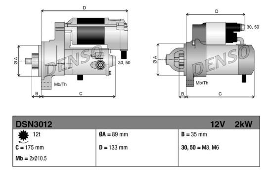 Starter DSN3012 Denso