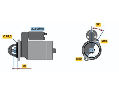 Starter DW(R)12V2,2KW Bosch, Image 5