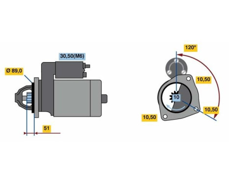 Starter HX95-M24V(R) Bosch, Image 5