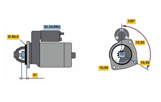 Starter HX95-M24V(R) Bosch, Image 5