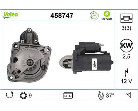 Starter motor 458747 Valeo, Image 5