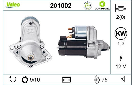 Starter motor / Starter 201002 Valeo, Image 2