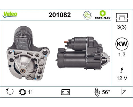 Starter Motor / Starter 201082 Valeo, Image 2