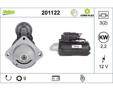 Starter motor / Starter 201122 Valeo, Image 2