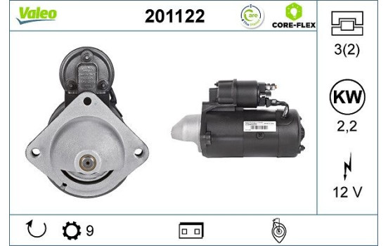 Starter motor / Starter 201122 Valeo, Image 2