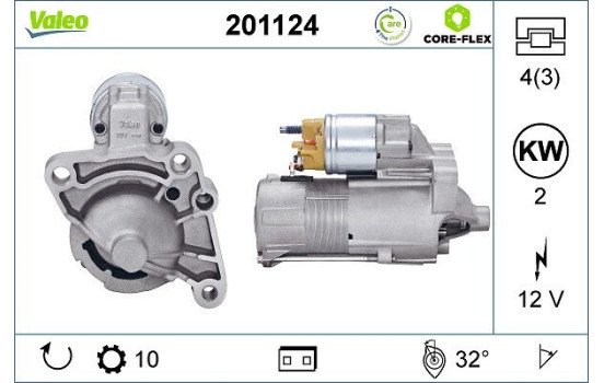 Starter motor / Starter 201124 Valeo, Image 2