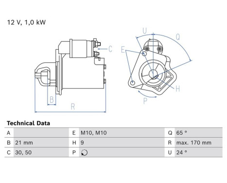 Starter motor / Starter 2808 Bosch