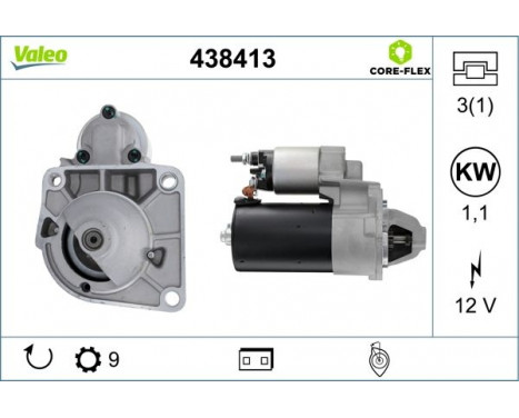 Starter motor / Starter 438413 Valeo