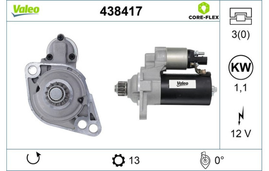Starter motor / Starter 438417 Valeo