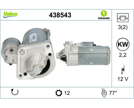 Starter Motor / Starter 438543 Valeo, Image 4
