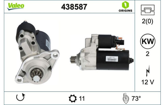Starter motor / Starter 438587 Valeo, Image 4