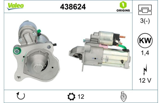 Starter Motor / Starter 438624 Valeo, Image 4