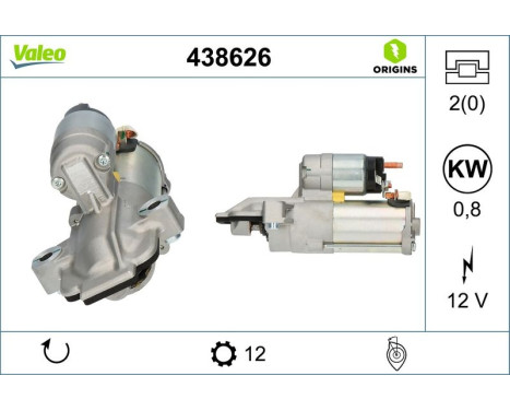 Starter Motor / Starter 438626 Valeo, Image 4