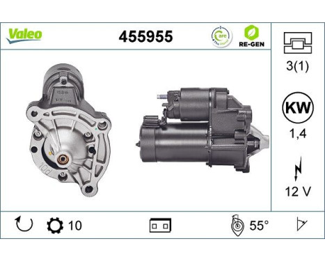 Starter motor / Starter 455955 Valeo, Image 2