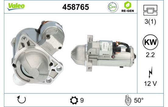 Starter Motor / Starter 458765 Valeo, Image 2