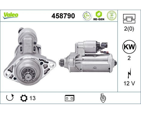 Starter motor / Starter 458790 Valeo, Image 2