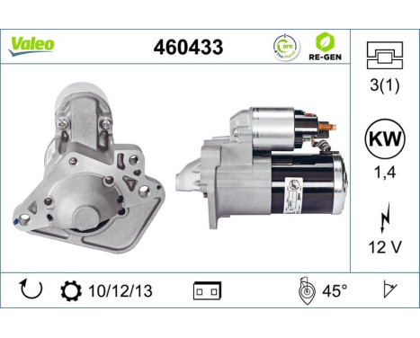 Starter motor / Starter 460433 Valeo, Image 2