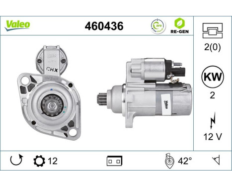 Starter motor / Starter 460436 Valeo, Image 2