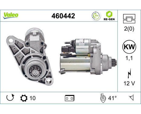 Starter motor / Starter 460442 Valeo, Image 2