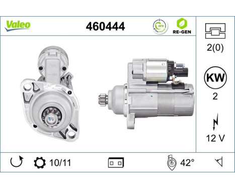 Starter motor / Starter 460444 Valeo, Image 2