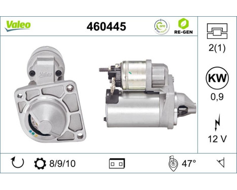 Starter motor / Starter 460445 Valeo, Image 2