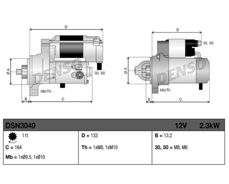 Starter motor / Starter DSN3049 Denso, Image 3