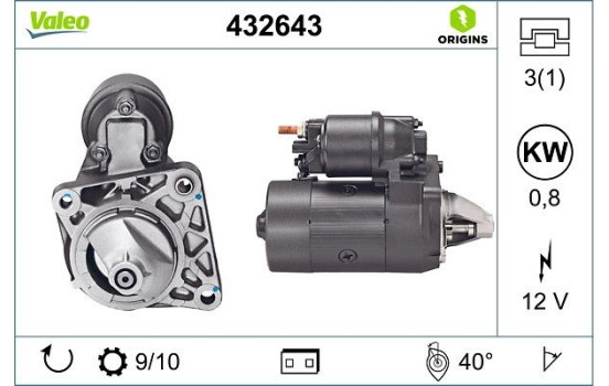Starter NEW ORIGINAL PART 432643 Valeo, Image 4