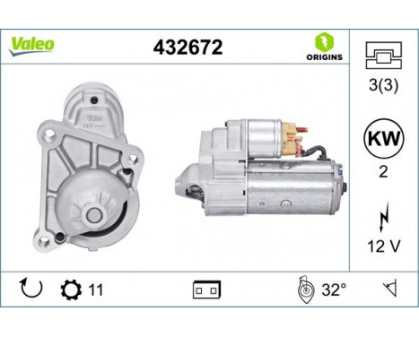 Starter NEW ORIGINAL PART 432672 Valeo, Image 4