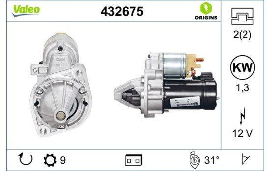 Starter NEW ORIGINAL PART 432675 Valeo, Image 4